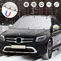 FREESOO Protector de Parabrisas- Protector para Parabrisas con Imán Cubierta de Parabrisas Coche Protege de Rayos…